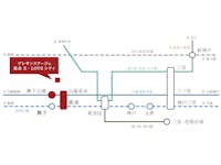 【交通案内図】
垂水駅から、神戸三宮方面や大阪方面へのアクセスもスムーズ。通勤や通学、週末のお出かけなど、ご家族それぞれのライフスタイルを支える、快適な周辺環境。