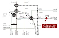 【路線図】
JR学研都市線「野崎」駅まで徒歩4分！「野崎」駅より「京橋」駅・「大阪」駅にもスムーズアクセスが叶い、毎日の電車通学・通勤の負担も少ない交通環境です。週末は大阪市内でグルメ・ショッピングを楽しむことができ、暮らしの楽しみが広がります。