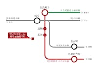 【路線図】
2路線4駅利用可能。JR東海道本線「岐阜」駅まで徒歩14分！名古屋鉄道名古屋線・各務原線「名鉄岐阜」駅まで徒歩20分！「岐阜」駅より「名古屋」駅に直通アクセス可能です。