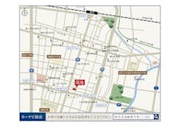 【現地案内図】
こども園・小学校、買い物施設、公園が徒歩10分圏内に点在する、利便性の高いロケーション。お車でお越しの際はカーナビにて「岐阜市加納奥平町1丁目84」をご登録ください。