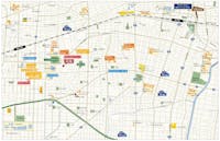 【現地案内図】
保育園、公園まで徒歩3分圏内とお子さまがいるご家庭に嬉しい立地。コンビニやスーパーマーケット、病院、図書館なども徒歩9分圏内にあり、利便性の高いエリアです。