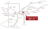 【路線図】
OsakaMetro長堀鶴見緑地線「今福鶴見」駅徒歩11分。「京橋」「心斎橋」方面に直通アクセスが叶います。