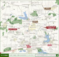 【現地案内図】
広々とした「大渕池公園 東地区」まで徒歩9分。小さなお子様がいるご家庭も、ご家族や友人と気軽に遊びに出かけることができます。自然豊かな環境でのびのびと暮らすことができそうです。