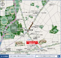 【現地案内図】
名古屋市立弥富小学校まで徒歩2分！保育園や中学校、自然豊かな弥富公園も徒歩10分圏内にあり、子育てファミリーにも暮らしやすい住環境です。ぜひ実際に現地の様子をご確認ください。