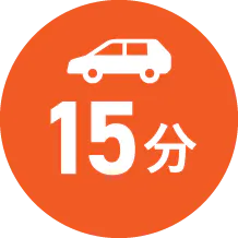 自動車15分