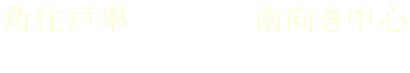 角住戸率約63%・南向き中心 住居専有面積56.04㎡〜83.20㎡