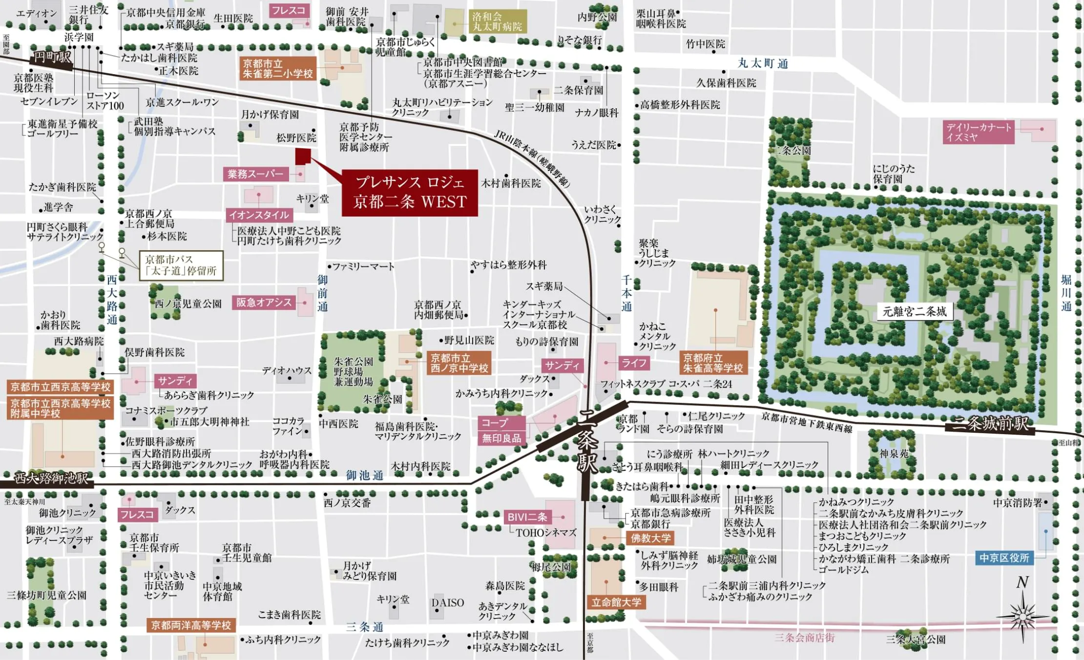 現地周辺エリア概念図