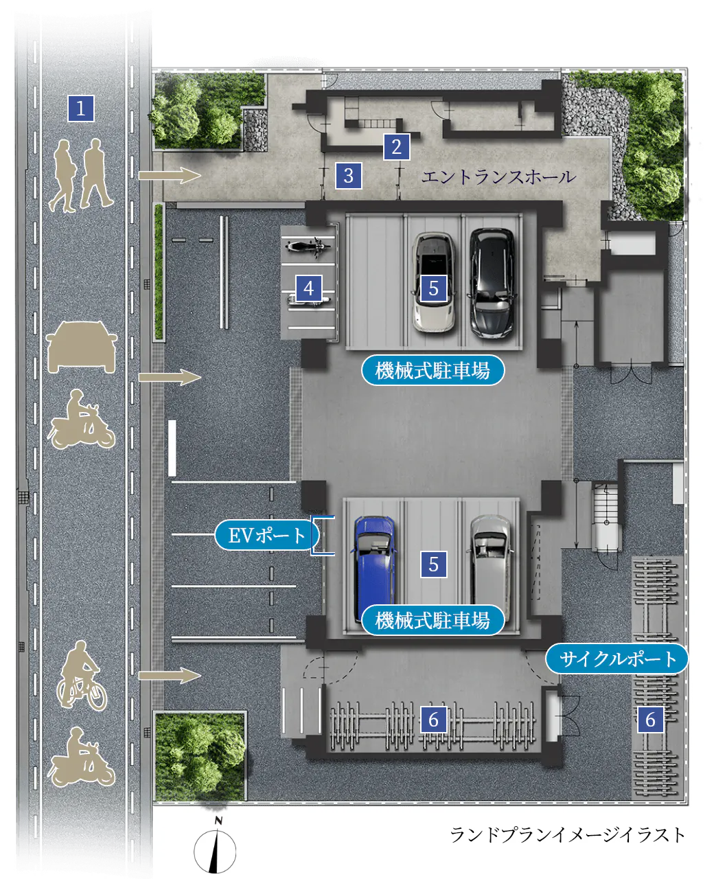 ランドプランイメージイラスト