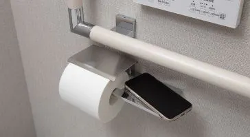 小物置付ペーパーホルダー