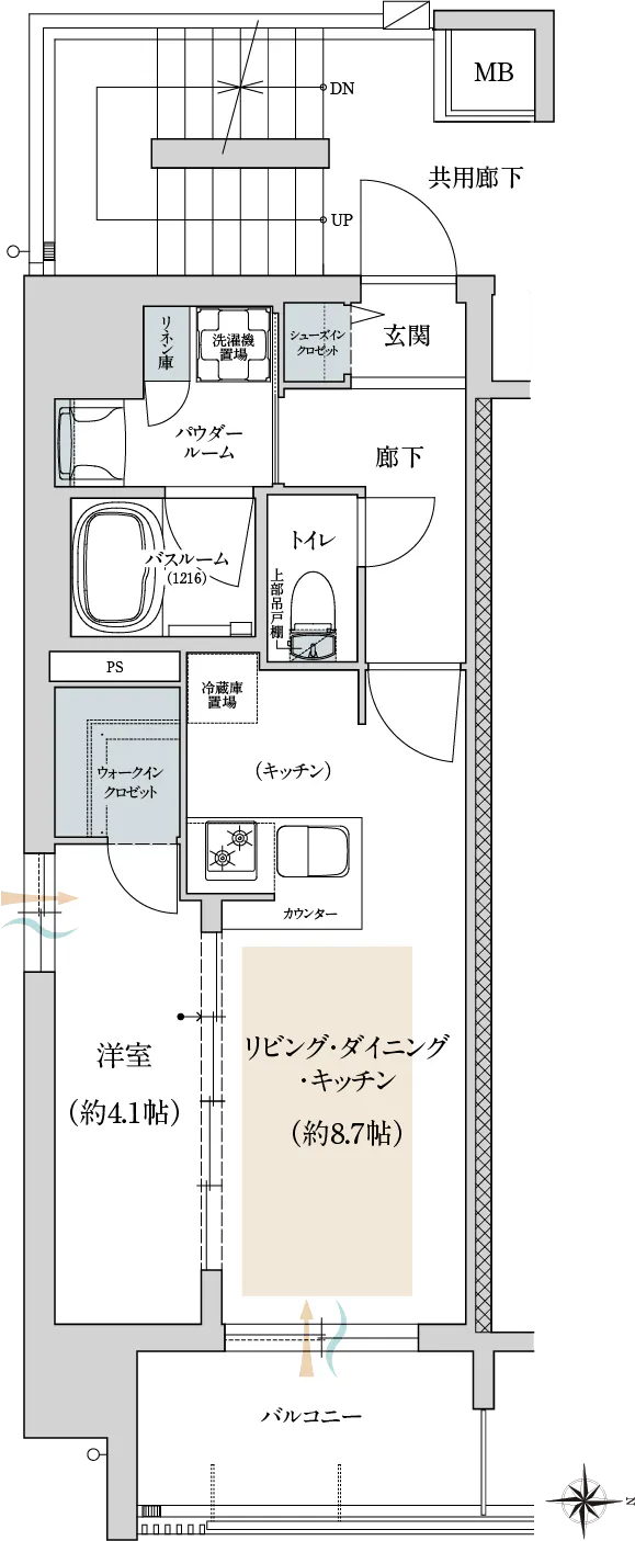 A type 間取り図