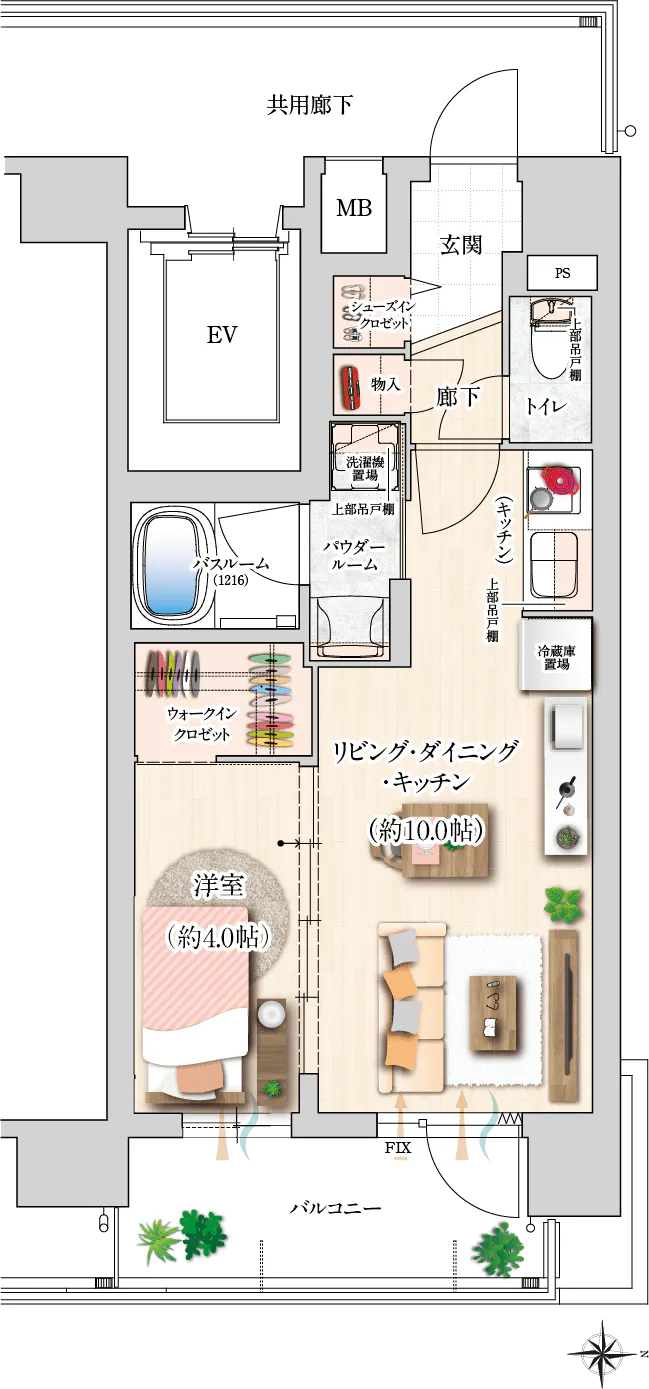 C type 間取り図